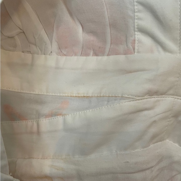 Maeve Embroidered Shell Midi Sundress - White and Orange - Picture 7 of 10